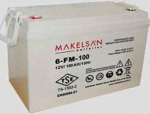 Аккумуляторная батарея Makelsan 6-FM-100G номинальной емкостью 100 Ач